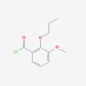 molecular formula C11H13ClO3 B1451311 3-Methoxy-2-propoxybenzoyl chloride CAS No. 23966-84-9