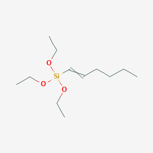 molecular formula C12H26O3Si B14513114 Triethoxy(hex-1-EN-1-YL)silane CAS No. 62621-32-3