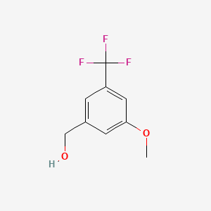 molecular formula C9H9F3O2 B1451313 3-Methoxy-5-(trifluoromethyl)benzyl alcohol CAS No. 916420-98-9