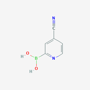 molecular formula C6H5BN2O2 B1451321 (4-氰基吡啶-2-基)硼酸 CAS No. 1072946-01-0