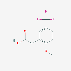 molecular formula C10H9F3O3 B1451324 2-Methoxy-5-(trifluoromethyl)phenylacetic acid CAS No. 1000523-82-9