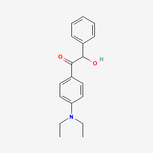 molecular formula C18H21NO2 B14513262 Ethanone, 1-(4-(diethylamino)phenyl)-2-hydroxy-2-phenyl- CAS No. 63450-47-5