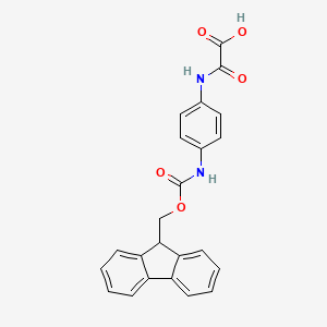 molecular formula C23H18N2O5 B1451327 Fmoc-4-氨基草酰苯胺酸 CAS No. 186320-17-2