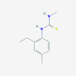molecular formula C11H16N2S B14513274 N-(2-Ethyl-4-methylphenyl)-N'-methylthiourea CAS No. 62616-58-4