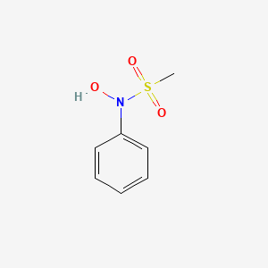 molecular formula C7H9NO3S B14513293 Methanesulfonamide, N-hydroxy-N-phenyl- CAS No. 62918-99-4