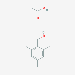 molecular formula C12H18O3 B14513295 Acetic acid--(2,4,6-trimethylphenyl)methanol (1/1) CAS No. 63548-92-5