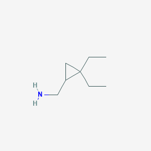 molecular formula C8H17N B1451331 1-(2,2-Diethylcyclopropyl)methanamine CAS No. 802822-86-2