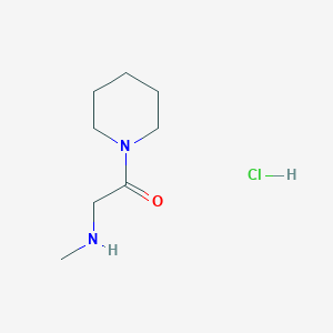 molecular formula C8H17ClN2O B1451335 2-甲基氨基-1-哌啶-1-基-乙酮盐酸盐 CAS No. 98998-32-4