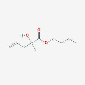 molecular formula C10H18O3 B14513391 Butyl 2-hydroxy-2-methylpent-4-enoate CAS No. 62696-38-2