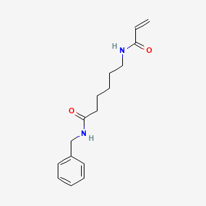 molecular formula C16H22N2O2 B14513400 N-[6-(benzylamino)-6-oxohexyl]acrylamide CAS No. 63406-13-3