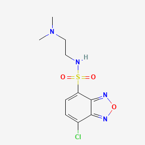 molecular formula C10H13ClN4O3S B1451344 4-[2-(Dimethylamino)ethylaminosulfonyl]-7-chloro-2,1,3-benzoxadiazole CAS No. 664985-43-7