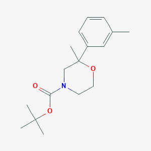 molecular formula C17H25NO3 B1451347 4-Boc-2-methyl-2-(m-tolyl)morpholine CAS No. 902836-78-6