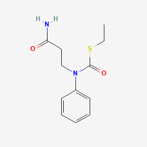 molecular formula C12H16N2O2S B14513516 S-Ethyl (3-amino-3-oxopropyl)phenylcarbamothioate CAS No. 62603-80-9