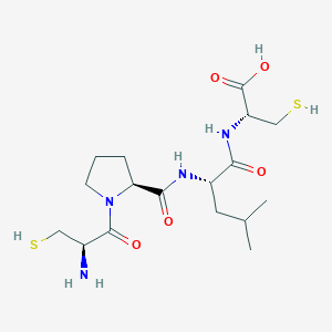 molecular formula C17H30N4O5S2 B14513522 L-Cysteinyl-L-prolyl-L-leucyl-L-cysteine CAS No. 62512-93-0