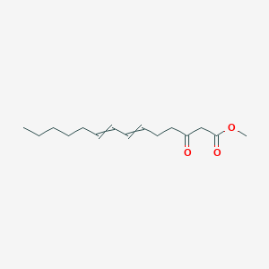 molecular formula C15H24O3 B14513564 Methyl 3-oxotetradeca-6,8-dienoate CAS No. 63072-56-0
