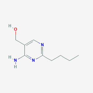 molecular formula C9H15N3O B14513621 (4-Amino-2-butylpyrimidin-5-yl)methanol CAS No. 62671-93-6