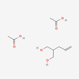 molecular formula C10H20O6 B14513694 Acetic acid;2-prop-2-enylpropane-1,3-diol CAS No. 63127-61-7