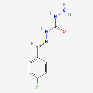 molecular formula C8H9ClN4O B14513796 N'-[(4-Chlorophenyl)methylidene]hydrazinecarbohydrazide CAS No. 62693-31-6