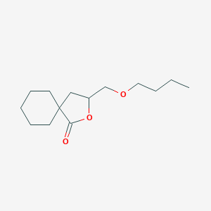molecular formula C14H24O3 B14513834 3-(Butoxymethyl)-2-oxaspiro[4.5]decan-1-one CAS No. 62668-48-8