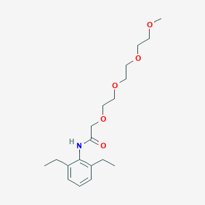 molecular formula C19H31NO5 B14513839 N-(2,6-Diethylphenyl)-2,5,8,11-tetraoxatridecan-13-amide CAS No. 62593-62-8