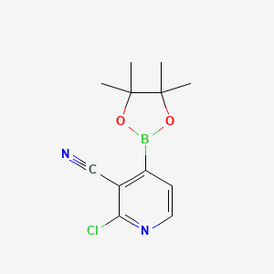 molecular formula C12H14BClN2O2 B1451384 2-Chloro-3-cyanopyridine-4-boronic acid pinacol ester CAS No. 878194-94-6