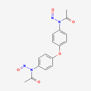 molecular formula C16H14N4O5 B14513879 N,N'-[Oxydi(4,1-phenylene)]bis(N-nitrosoacetamide) CAS No. 63317-79-3