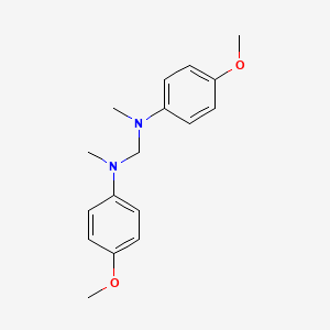 molecular formula C17H22N2O2 B14513884 N,N'-Bis(4-methoxyphenyl)-N,N'-dimethylmethanediamine CAS No. 62895-91-4