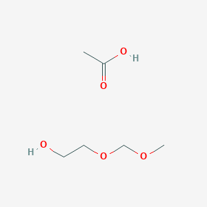 molecular formula C6H14O5 B14513890 Acetic acid--2-(methoxymethoxy)ethan-1-ol (1/1) CAS No. 62529-13-9