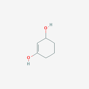 molecular formula C6H10O2 B145139 1-Cyclohexene-1,3-diol(9CI) CAS No. 134925-99-8