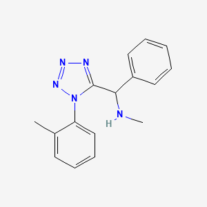 molecular formula C16H17N5 B1451391 N-Methyl-1-[1-(2-methylphenyl)-1H-tetrazol-5-YL]-1-phenylmethanamine CAS No. 400747-21-9