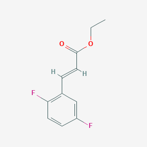 molecular formula C11H10F2O2 B1451394 Ethyl 3-(2,5-difluorophenyl)acrylate CAS No. 881658-90-8