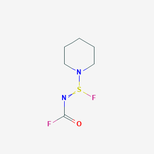 molecular formula C6H10F2N2OS B14513967 N-(Fluorocarbonyl)piperidine-1-sulfinimidoyl fluoride CAS No. 63562-80-1