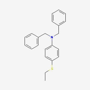 molecular formula C22H23NS B14513974 N,N-Dibenzyl-4-(ethylsulfanyl)aniline CAS No. 62849-47-2