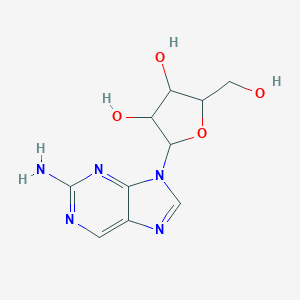 molecular formula C10H13N5O4 B014514 (2S,3S,4R,5S)-2-(2-aminopurin-9-yl)-5-(hydroxymethyl)oxolane-3,4-diol CAS No. 4546-54-7