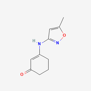 molecular formula C10H12N2O2 B1451401 3-((5-Methylisoxazol-3-yl)amino)cyclohex-2-enone CAS No. 1217863-06-3