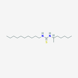 molecular formula C18H38N2S B14514035 N-Decyl-N'-heptan-2-ylthiourea CAS No. 62549-44-4