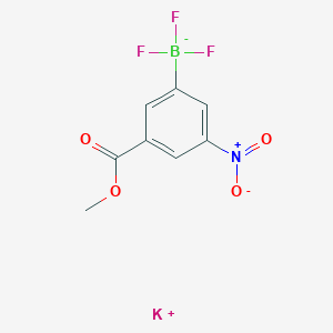 molecular formula C8H6BF3KNO4 B1451407 Potassium (3-methoxycarbonyl-5-nitrophenyl)trifluoroborate CAS No. 850623-56-2