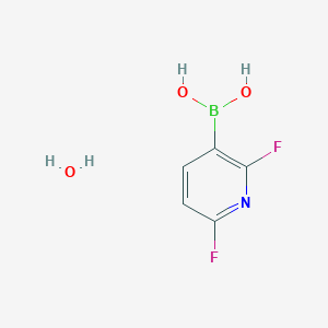 molecular formula C5H6BF2NO3 B1451409 2,6-Difluoropyridine-3-boronic acid hydrate CAS No. 1072952-27-2