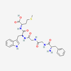 molecular formula C29H36N6O6S B14514143 L-Phenylalanylglycylglycyl-L-tryptophyl-L-methionine CAS No. 63284-27-5