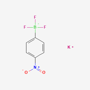 molecular formula C6H4BF3KNO2 B1451418 potassium trifluoro-(4-nitrophenyl)boranuide CAS No. 850623-71-1