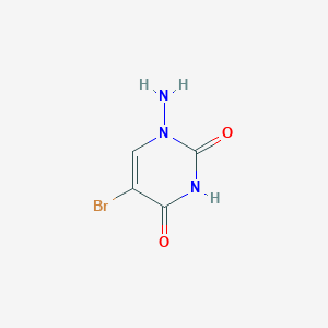 molecular formula C4H4BrN3O2 B145142 1-Amino-5-bromouracil CAS No. 127984-93-4