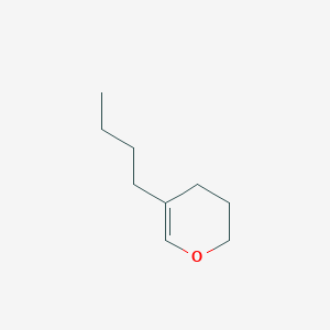 molecular formula C9H16O B14514209 5-Butyl-3,4-dihydro-2H-pyran CAS No. 62676-66-8