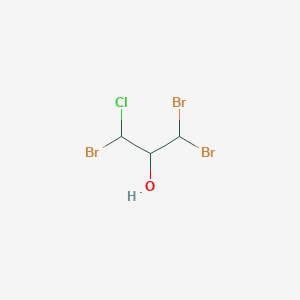 molecular formula C3H4Br3ClO B14514233 1,1,3-Tribromo-3-chloropropan-2-ol CAS No. 62872-19-9