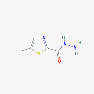 molecular formula C5H7N3OS B1451424 5-Methyl-1,3-thiazole-2-carbohydrazide CAS No. 858486-43-8