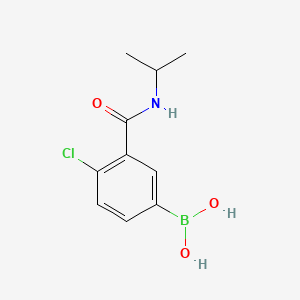 molecular formula C10H13BClNO3 B1451434 4-Chloro-3-(isopropylcarbamoyl)phenylboronic acid CAS No. 871332-74-0