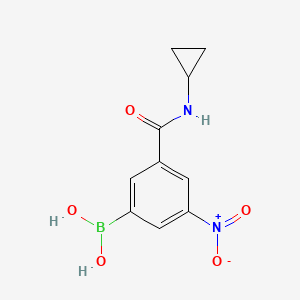 molecular formula C10H11BN2O5 B1451436 (3-(Cyclopropylcarbamoyl)-5-nitrophenyl)boronic acid CAS No. 871332-86-4