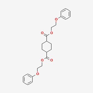 molecular formula C24H28O6 B14514448 Bis(2-phenoxyethyl) cyclohexane-1,4-dicarboxylate CAS No. 62787-92-2