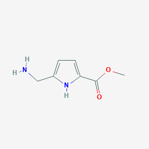 molecular formula C7H10N2O2 B1451451 Methyl 5-(aminomethyl)-1H-pyrrole-2-carboxylate CAS No. 263382-27-0