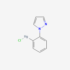 molecular formula C9H7ClHgN2 B14514553 Chloro[2-(1H-pyrazol-1-yl)phenyl]mercury CAS No. 62572-63-8
