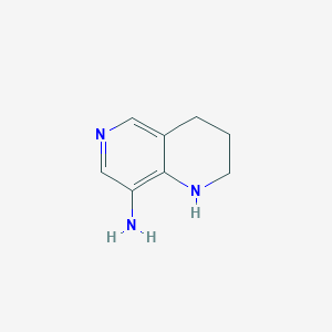 molecular formula C8H11N3 B1451456 1,2,3,4-Tetrahydro-1,6-naphthyridin-8-amine CAS No. 1204297-84-6